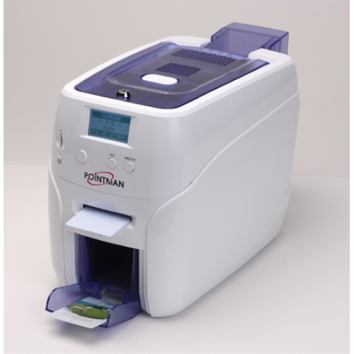 Pointman Nuvia N20, двусторонний, лоток подачи на 100 карт+ручная подача (CR-80), приемный на 50 карт, USB2.0 (High-Speed), RS-232, Built in 10/100 Ethernet, ЖК дисплей, ламинатор опц, Win/Linux