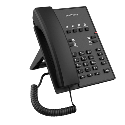 Fanvil H1 Cost-effective Hotel Phone, 1xEthernet 10/100 HD Voice, 8 DSS Keys, PoE, PSU