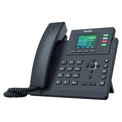 YEALINK SIP-T33G,  4 аккаунта, цветной экран, PoE, GigE, шт. БП в комплекте