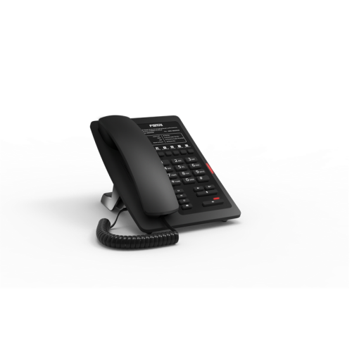 Fanvil H3 Black Hotel phone, 1 USB Port for phone charging, 6 Soft keys programmable service hotline, PoE, HD Voice, PSU