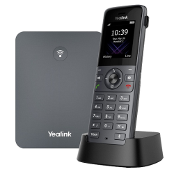 YEALINK DECT-трубка Yealink W73P DECT (база W70B+трубка W73H) до 10 SIP-аккаунтов, до 10 трубок на базу, до 20 одноврем. Вызовов