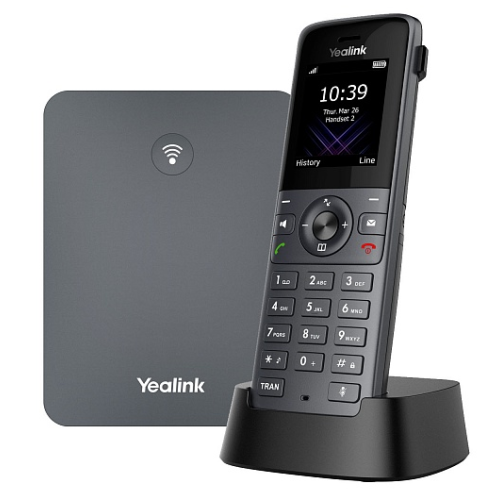 YEALINK DECT-трубка Yealink W73P DECT (база W70B+трубка W73H) до 10 SIP-аккаунтов, до 10 трубок на базу, до 20 одноврем. Вызовов