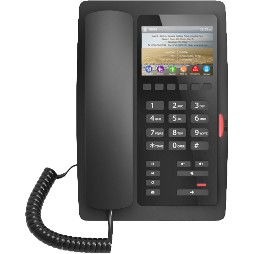 Fanvil Гостиничный IP телефон, 2 порта 10/100 Мбит, PoE, цветной дисплей,  wi-fi