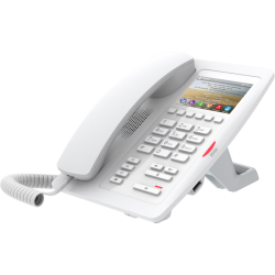Fanvil H5 white Hotel phone, HD voice, 1 SIP Lines, 6 Programmable Keys, 1 USB port for charging, 3.5