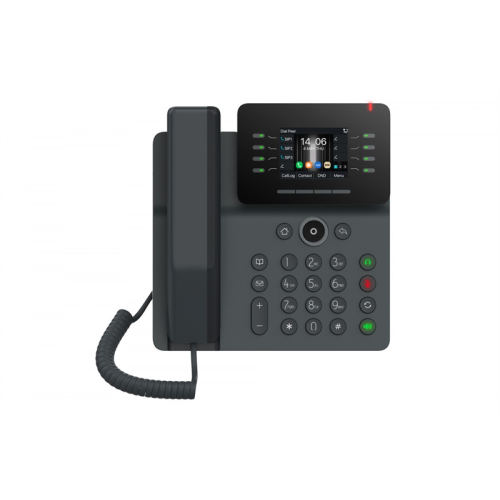 Fanvil V63 Enterprise Phone, 6-Party Local Conference, HD voice, 6 SIP lines, 2.7-inch (192x64) graphical LCD, Opus+IPV6, 15 DSS keys, PSU