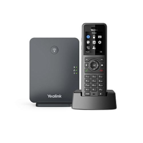 YEALINK W77P (база W70B+трубка W57R) до 10 SIP-аккаунтов, до 10 трубок на базу, до 20 одновременных вызовов, шт