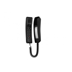 Fanvil H2U Black Hotel phone, 2 sip line, Opus & IPV6, Keypad dialing programmable keys, Wall-mount, PoE, HD Voice, without PSU