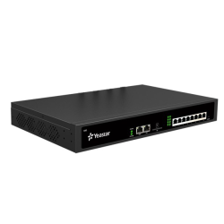 YEASTAR IP-АТС на 50 абонентов и 25 одновременных вызовов, позволяет подключать аналоговые линии/телефоны, линии BRI и GSM-линию посредством дополнительных модулей, поддерживает протоколы MFC R2, SS7,