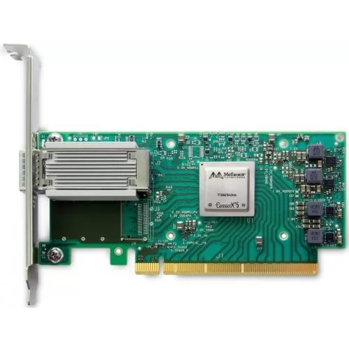 NVIDIA MCX555A-ECAT ConnectX-5 VPI Adapter Card EDR InfiniBand and 100GbE Single-Port QSFP28 PCIe 3.0 x16 Tall Bracket ROHS R6