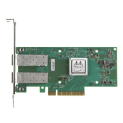 Mellanox ConnectX-5 EN network interface card, 25GbE dual-port SFP28, PCIe Gen 3.0 x8, tall bracket, 1 year