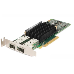 DELL Emulex LPe31002 Dual Port FC16 Fibre Channel HBA, PCIe Low Profile, Customer Kit, V2 (including FC16 trancievers x 2)