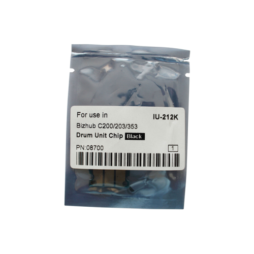 Чип драм-юнита для KONICA MINOLTA Bizhub C200/C200E/C203/C253/C353 (CET) Black, (WW), 120000 стр., (унив.), CET8700