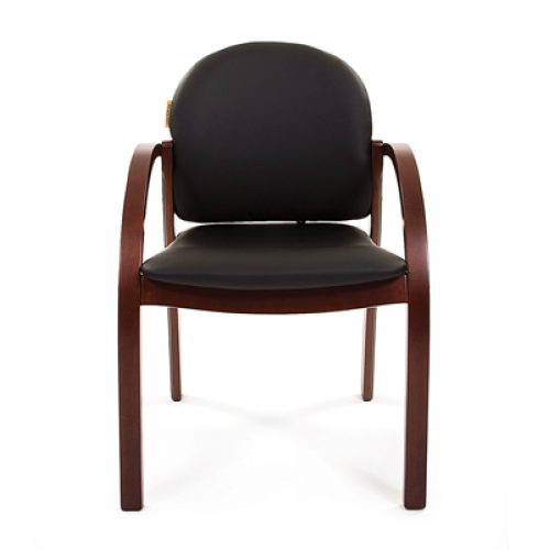 Chairman 659 черный матовый (искусственная кожа/темный орех)