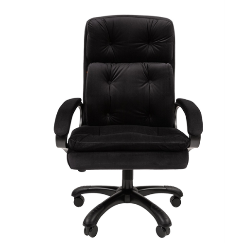 Chairman 442 ткань R 015 черный (черный пластик)