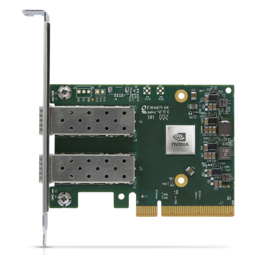 Mellanox ConnectX-6 Lx EN adapter card, 25GbE, Dual-port SFP28, PCIe 4.0 x8, No Crypto, Tall Bracket, 1 year