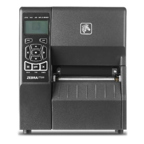 Zebra TT Printer ZT230; 300 dpi, Euro and UK cord, Serial, USB, Int 10/100