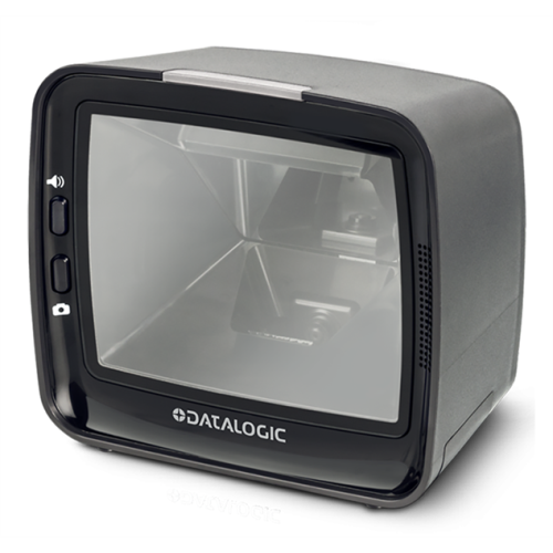 Datalogic Magellan 3450VSi, Kit, USB Keyboard Scanner, 1D/2D Model, Counter/Wall Mount, Power Brick/Cord (EU), Type A 4.5 m/15 ft Cable