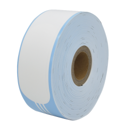 Ninestar (G&G) браслеты для термопринтеров, 35 mm/260 mm, втулка 24 мм, цвет голубой, 100 шт в рулоне, клипсы в комплекте