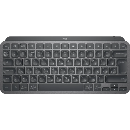 Logitech Wireless MX Keys Mini, Bluetooth, GRAPHITE, Rus/Eng, [920-010501]