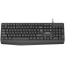 Philips Проводная Клавиатура SPK6237, USB 2.0 104 клав,  высокие кн., русская заводская раскладка, чёрный