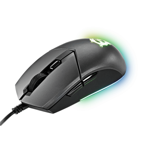 Gaming Mouse MSI Clutch GM11, Wired, DPI 5000, symmetrical design, RGB lighting, Black
