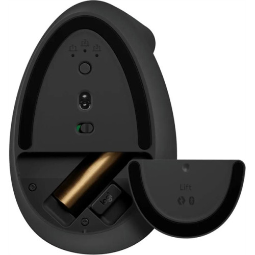 Logitech Wireless Mouse LIFT, Bluetooth, 2.4GHz (Bolt USB receiver), GRAPHITE [910-006473]