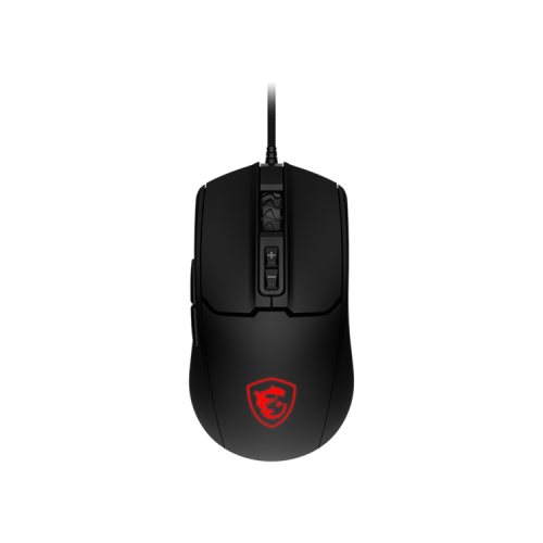 Mouse MSI FORGE GM100, Wired, 108g, DPI 6400, Symmetrical design, black