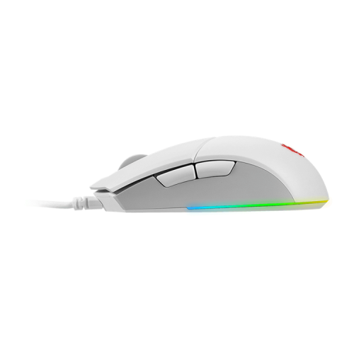 Gaming Mouse MSI Clutch GM11, Wired, DPI 5000, symmetrical design, RGB lighting, White