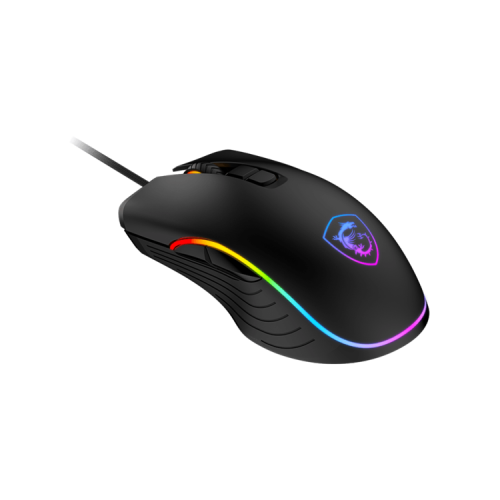 Mouse MSI FORGE GM300, Wired, 118g, DPI 7200, Symmetrical design, RGB LED, black