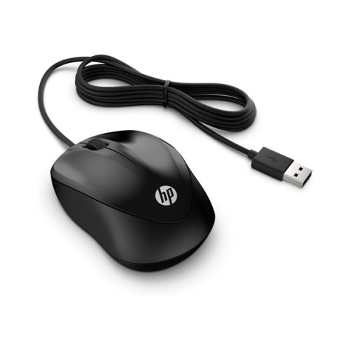 Mouse HP Wired Mouse 1000 (Black) cons