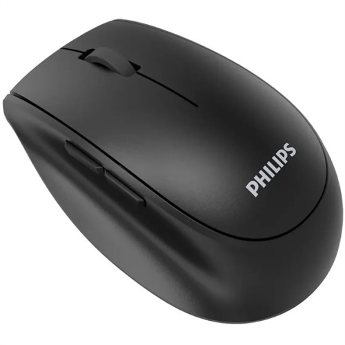 Philips  Беспроводная Мышь SPK7627, 2,4 GHz, Bluetooth 3.0/5.0, 5 кноп., 1600dpi, Аккамулятор, Чёрный