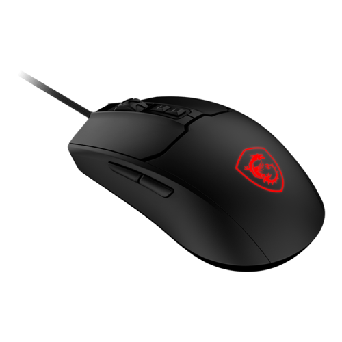Mouse MSI FORGE GM100, Wired, 108g, DPI 6400, Symmetrical design, black