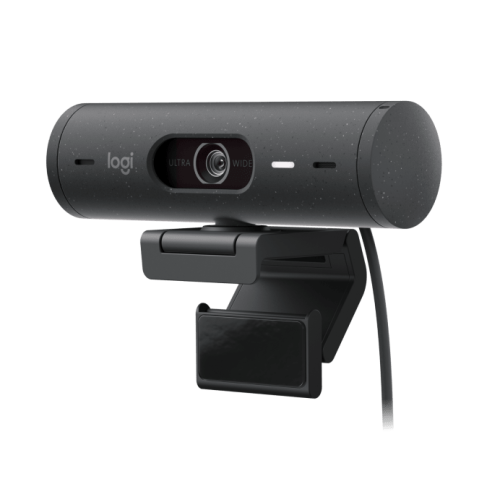 Logitech Webcam Brio 500, 1920x1080, GRAPHITE, 4Mp, защитная шторка, USB-C, [960-001422]