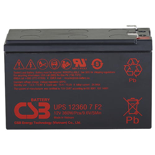 CSB Аккумуляторная батарея для ИБП 12360 7 (12V/7.5Ah)