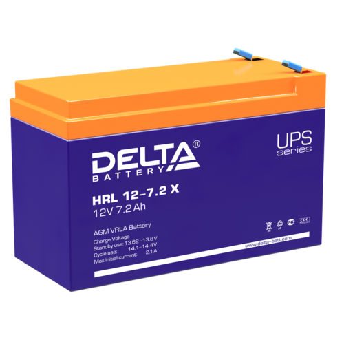 Delta Аккумуляторная батарея для ИБП HRL 12-7.2 X (12V / 7.2Ah)