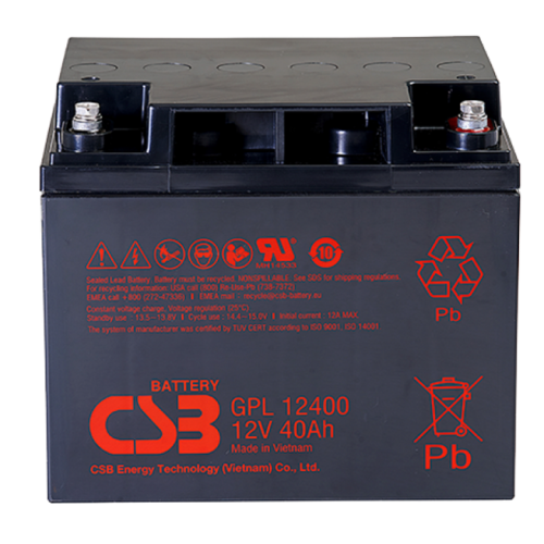 CSB Аккумуляторная батарея для ИБП (10-12 лет) (12V/40Ah)