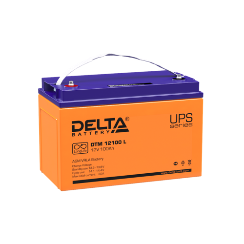 DELTA Аккумуляторная батарея AGM DTM 12100 L (12V / 100Ah)