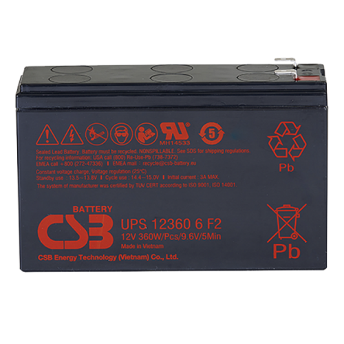 CSB Аккумуляторная батарея для ИБП 12360 6 (12V/7.5Ah)