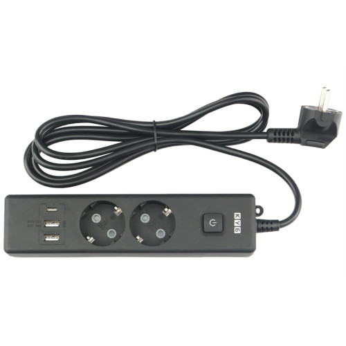 Power Cube сетевой фильтр c USB, 1,9 метра, USB-порты:Type-A: 2 шт,Type-C: 1 шт.зарядка 3.5А/20вт, 2 розетки с заземлением, 16А/3,5кВт, cечение провода: 3х1,0мм2, белый, 2 года гарантии, Россия