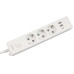 Power Cube сетевой фильтр c USB, 1,9 метра, USB-порты:Type-A: 2 шт,Type-C: 1 шт.зарядка 3.5А/20вт, 3 розетки с заземлением, 16А/3,5кВт, cечение провода: 3х1,0мм2, белый, 2 года гарантии, Россия