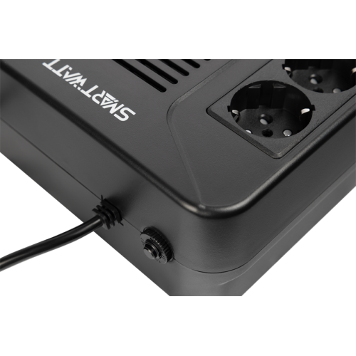 SMARTWATT ИБП линейно-интерактивный, 800/480 ВА/Вт, напольный/настенный, LCD дисплей, Schuko CEE7/4 - 8 шт. (4 шт. с резервным питанием, 4 шт. - сетевой фильтр)