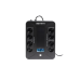 SMARTWATT ИБП линейно-интерактивный, 800/480 ВА/Вт, напольный/настенный, LCD дисплей, Schuko CEE7/4 - 8 шт. (4 шт. с резервным питанием, 4 шт. - сетевой фильтр)