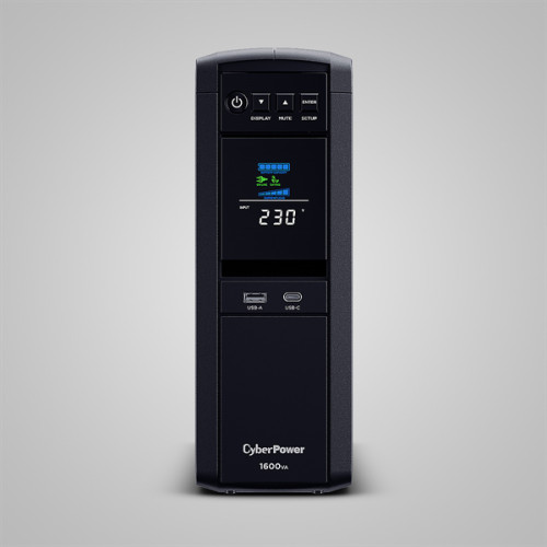 Cyberpower CP1600EPFCLCD Line-Interactive 1600VA/1000W USB/RS-232/RJ11/45 (6 EURO)