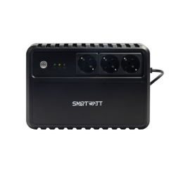 SMARTWATT ИБП линейно-интерактивный, 1000/600 ВА/Вт, напольный, LED индикация, Schuko CEE7/4 - 3 шт.