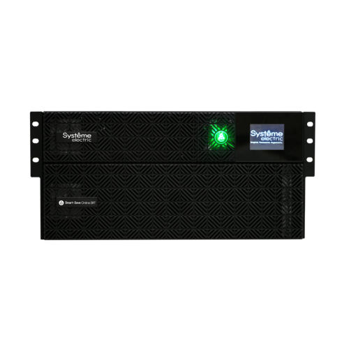 Systeme Electric Smart-Save Online SRT, 6000VA/6000W, On-Line, Extended-run, Rack 2U+3U(Tower convertible), LCD, 6xC13, 4xC19, USB, RS-232, Pre-Inst. Web/SNMP