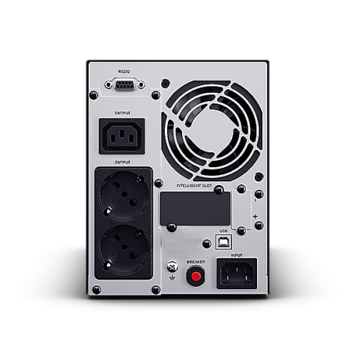 Сайбер Электро ЭКСПЕРТ-II-1000 Онлайн, Напольное исполнение 1000ВА/900Вт. USB/RS-232/SNMPslot (2 EURO + 1 IEC С13) (12В /7Ач. х 2)