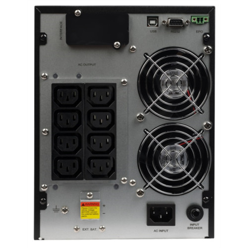 SMARTWATT ИБП Онлайн, мощность 2000/1800 ВА/Вт, напольный, LCD дисплей, управляемые розетки, IEC13 - 8 шт.