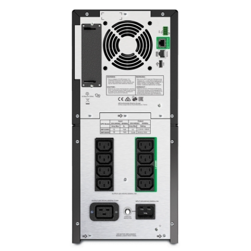 APC Smart-UPS 3000VA/2700W, Line-Interactive, LCD, Out: 220-240V 8xC13 (4-Switched) 1xC19, SmartSlot, EPO, Black, 1 year warranty (замена SMT3000I)