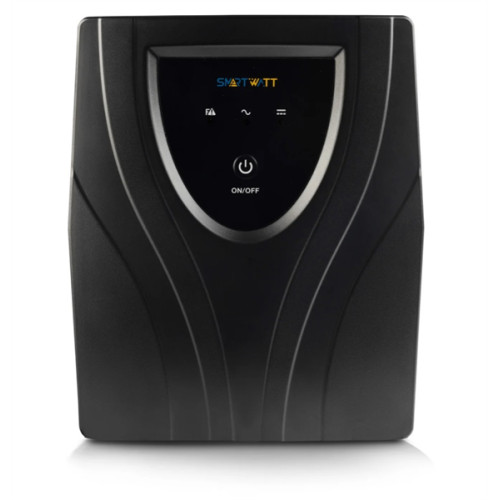 SMARTWATT ИБП линейно-интерактивный SIN, мощность 1500/1050 ВА/Вт, напольный, LED индикация, Shuko CEE7/4 - 2 шт. , IEC C13 - 3 шт.