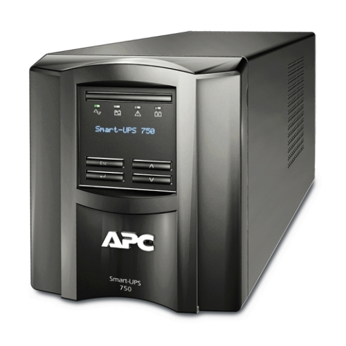 APC Smart-UPS 750VA/500W, Line-Interactive, LCD, Out: 220-240V 6xC13, SmartSlot, USB, HS User Replaceable Bat, Black, 1 year warranty (замена SMT750I)